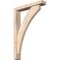 Ekena Millwork Thorton Block Smooth Bracket w/ Offset Brace, Douglas Fir, 3 1/2"W x 18"D x 26"H BKT0402X18X26THR05SDF - alternate 1